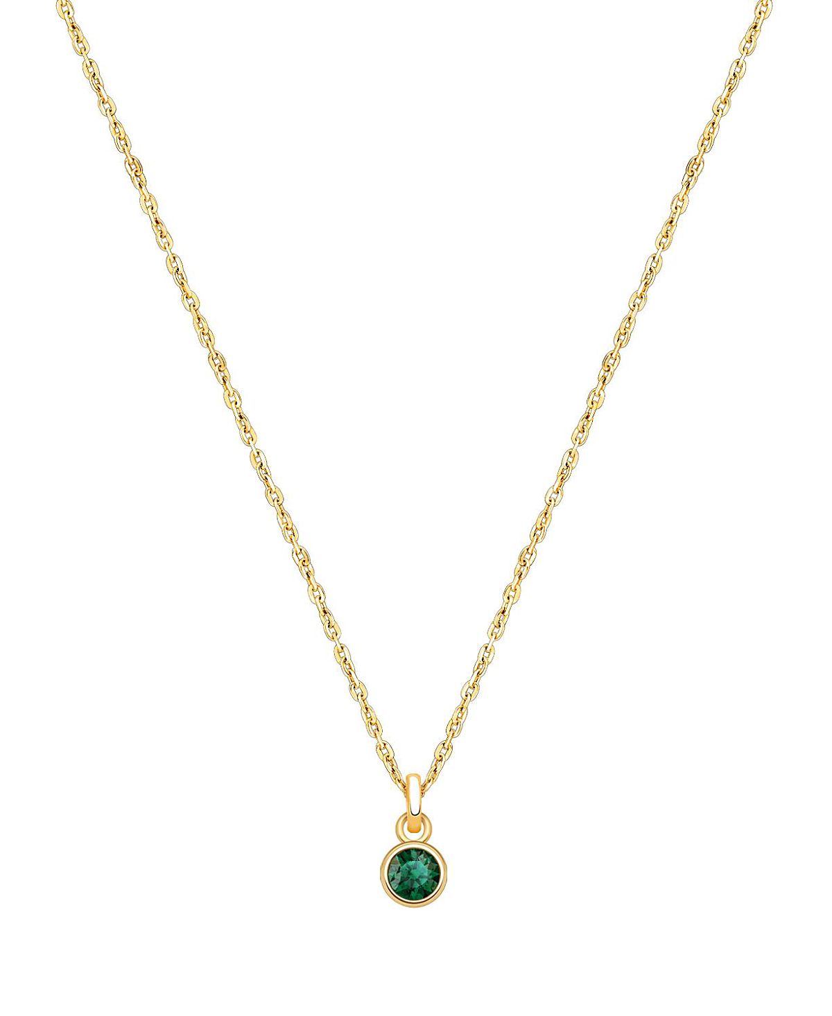 Tiny Blessings Girls' 14K Gold Birthstone Necklace - Little Kid, Big Kid