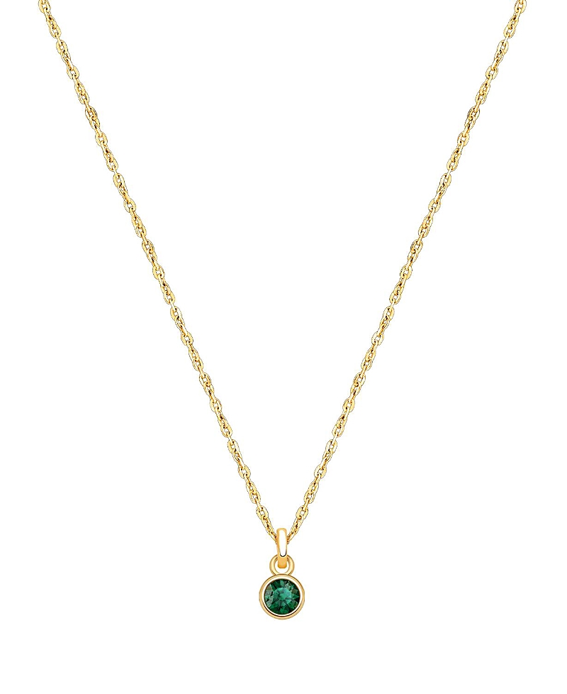 Tiny Blessings Girls' 14K Gold Birthstone Necklace - Little Kid, Big Kid