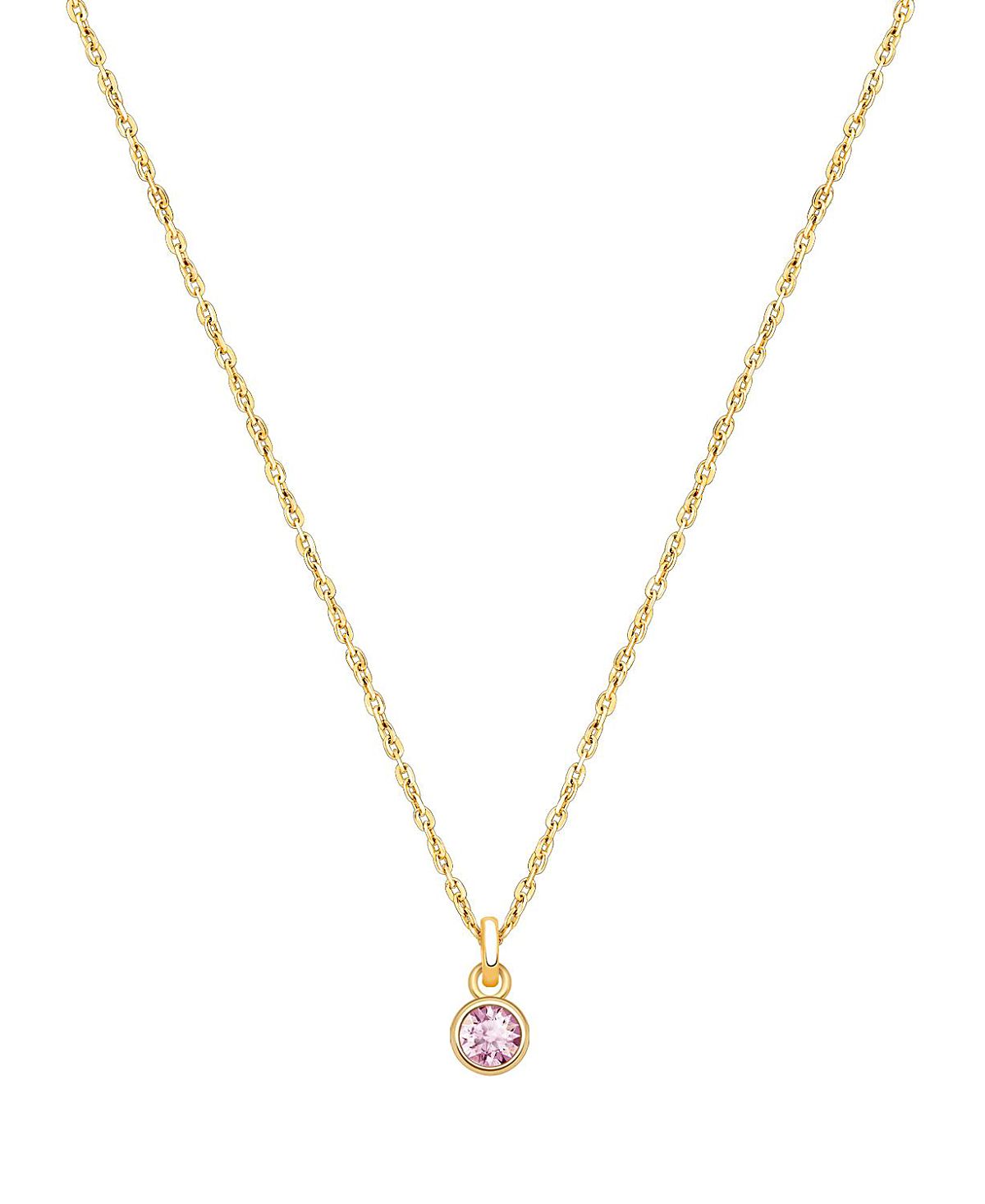 Tiny Blessings Girls' 14K Gold Birthstone Necklace - Little Kid, Big Kid