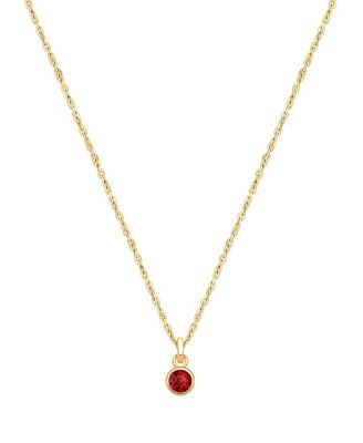 Tiny Blessings Girls' 14K Gold Birthstone Necklace - Little Kid, Big Kid