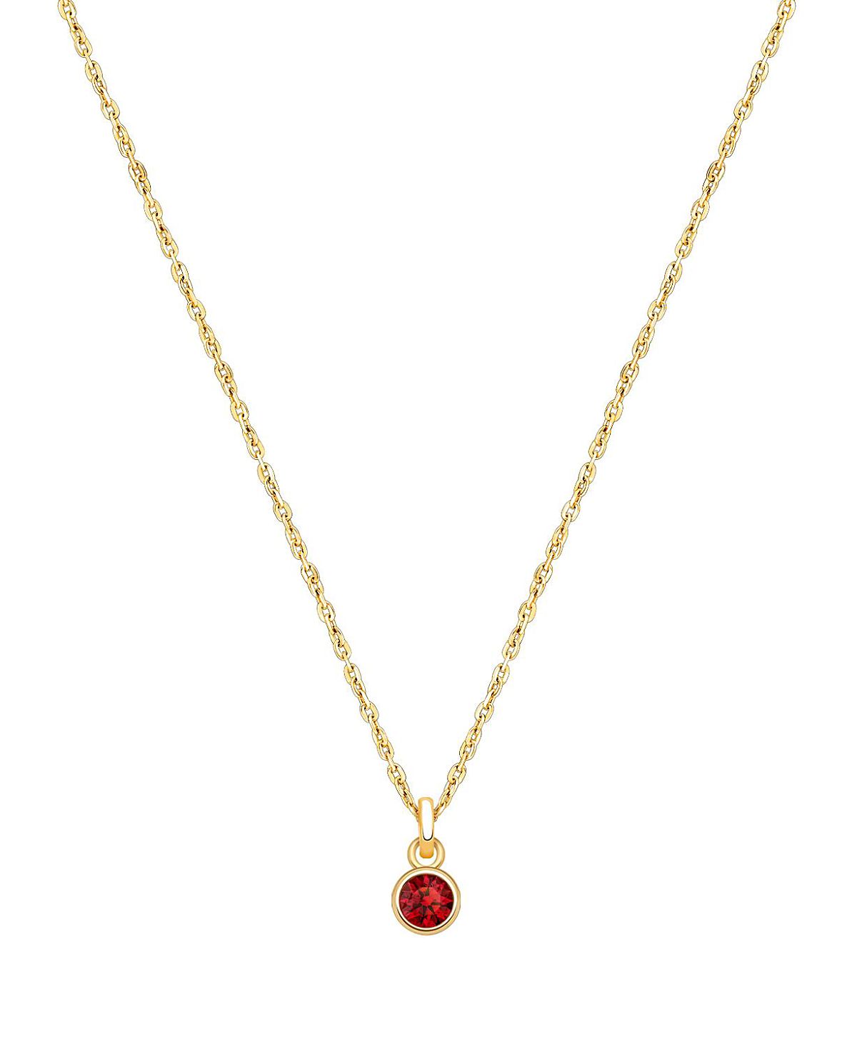 Tiny Blessings Girls' 14K Gold Birthstone Necklace - Little Kid, Big Kid