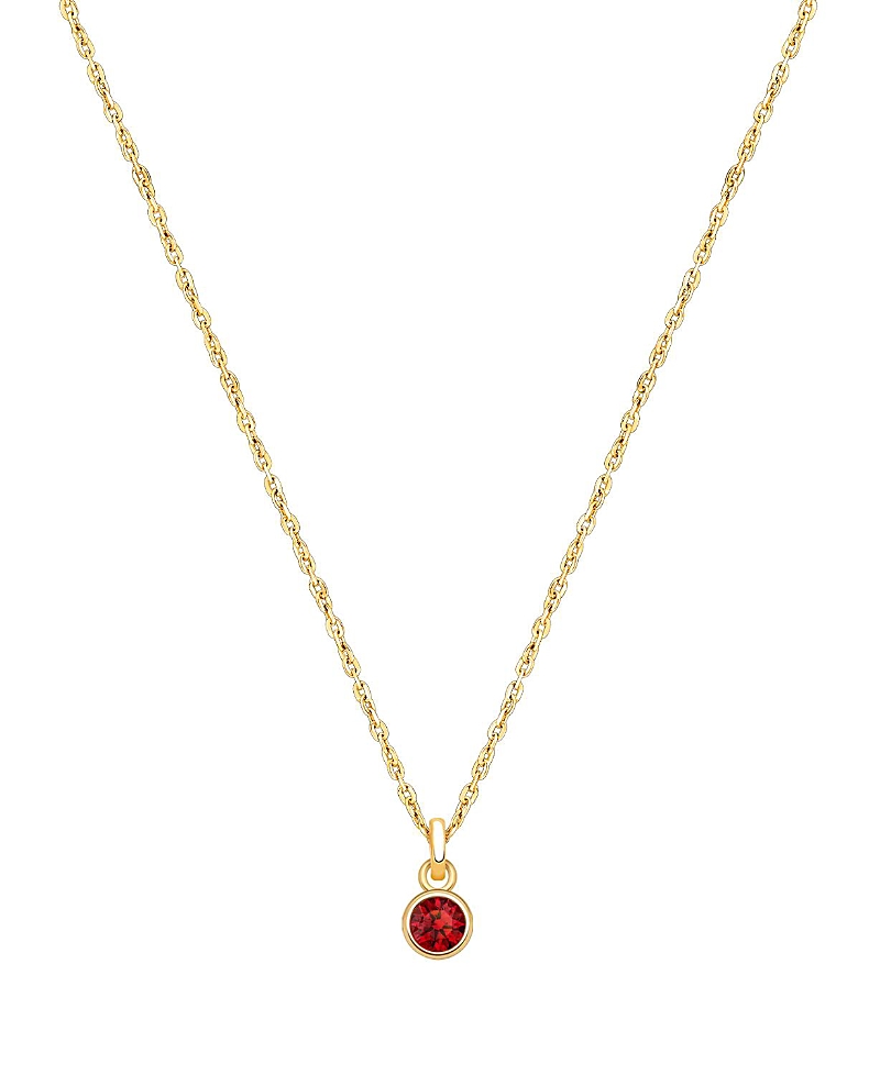Tiny Blessings Girls' 14K Gold Birthstone Necklace - Little Kid, Big Kid
