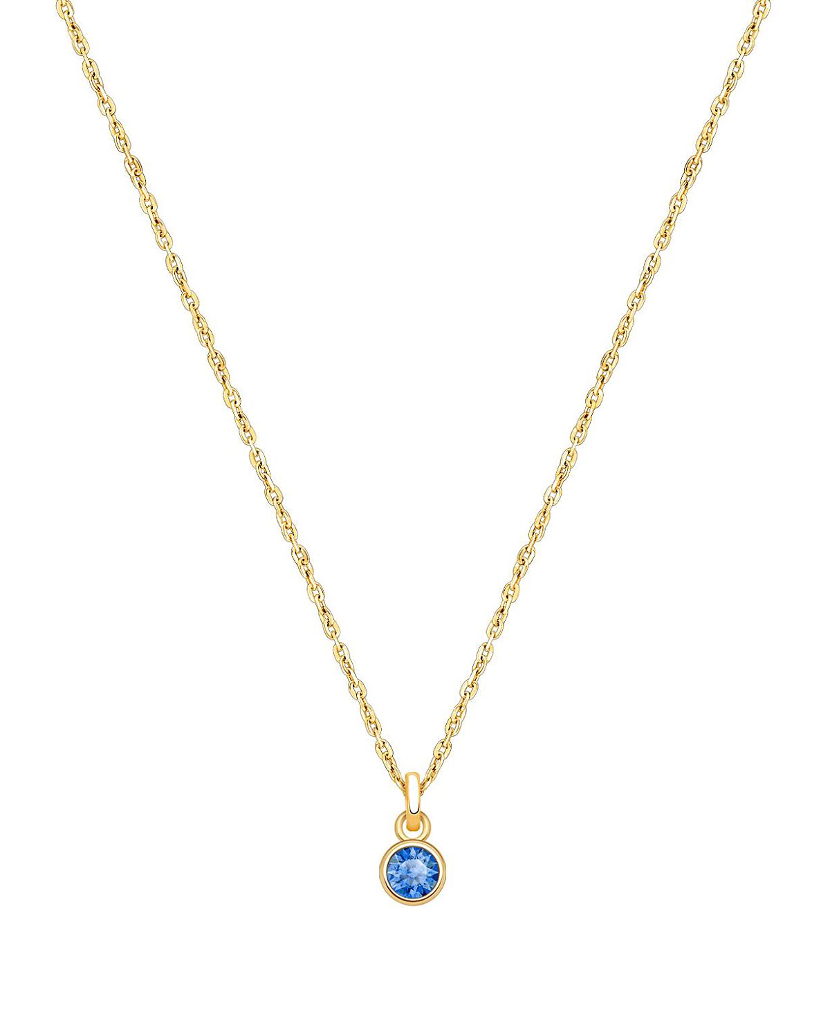 Tiny Blessings Girls' 14K Gold Birthstone Necklace - Little Kid, Big Kid