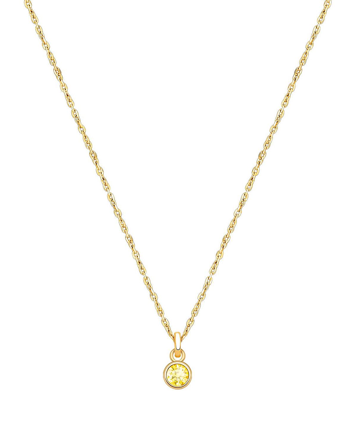 Tiny Blessings Girls' 14K Gold Birthstone Necklace - Little Kid, Big Kid