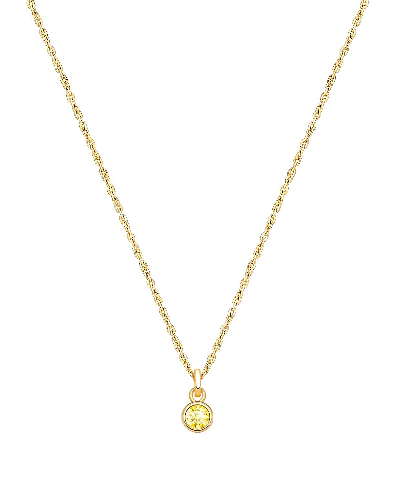 Tiny Blessings Girls' 14K Gold Birthstone Necklace - Little Kid, Big Kid