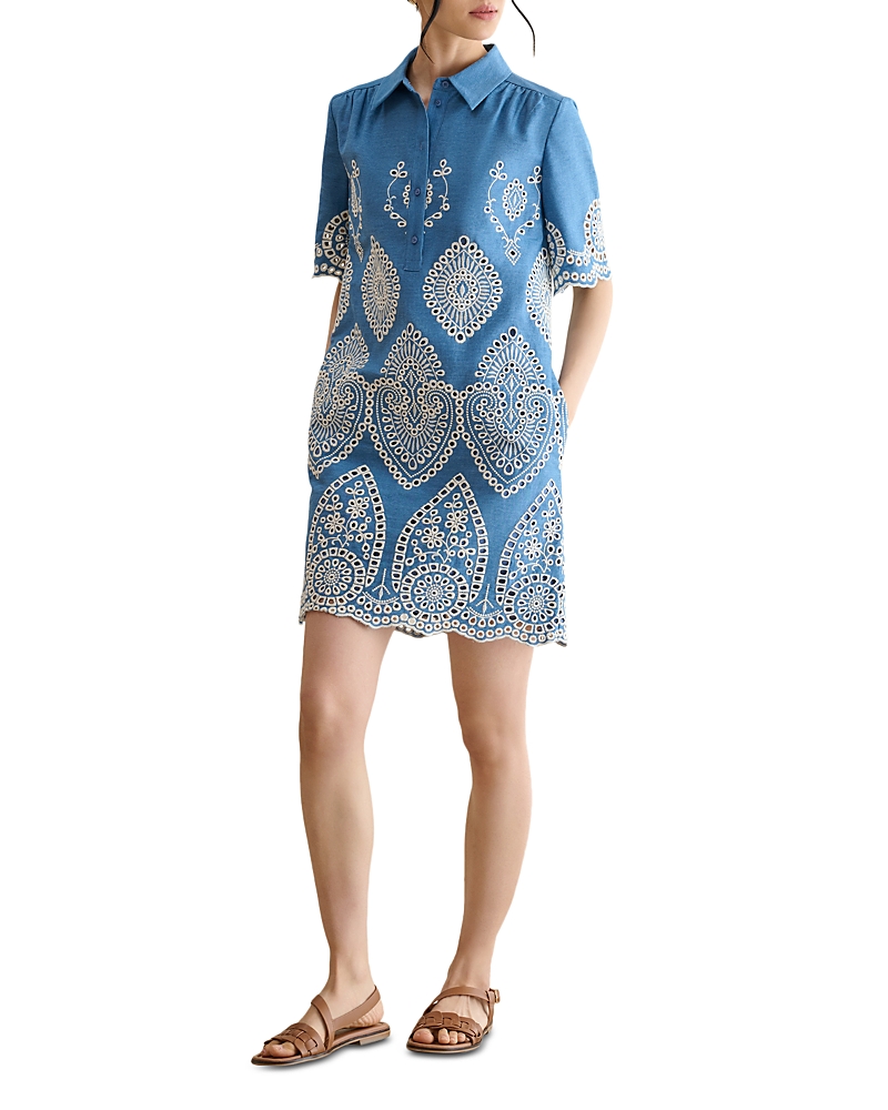 Hobbs London Daria Broderie Dress