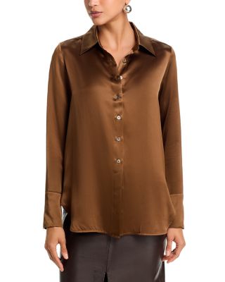 Silk Button Down Shirt