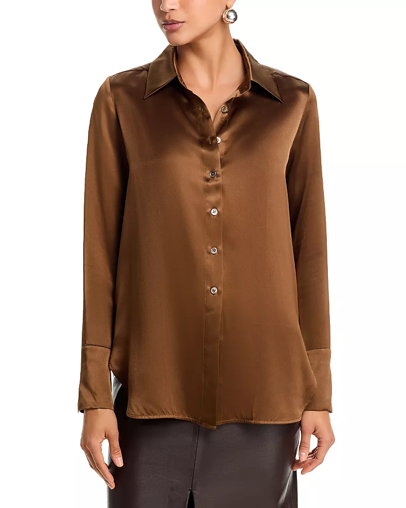 Co Silk Button Down Shirt