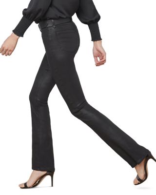 Selma High Rise Sleek Baby Bootcut Jeans in Noir Coated