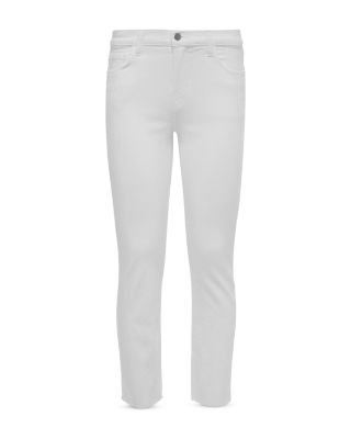 Sada High Rise Cropped Straight Jeans in Blanc