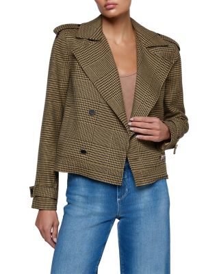 Xoey Cropped Trench Jacket 