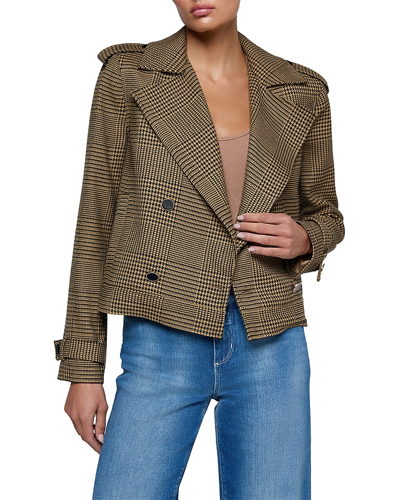 L'Agence Xoey Cropped Trench Jacket