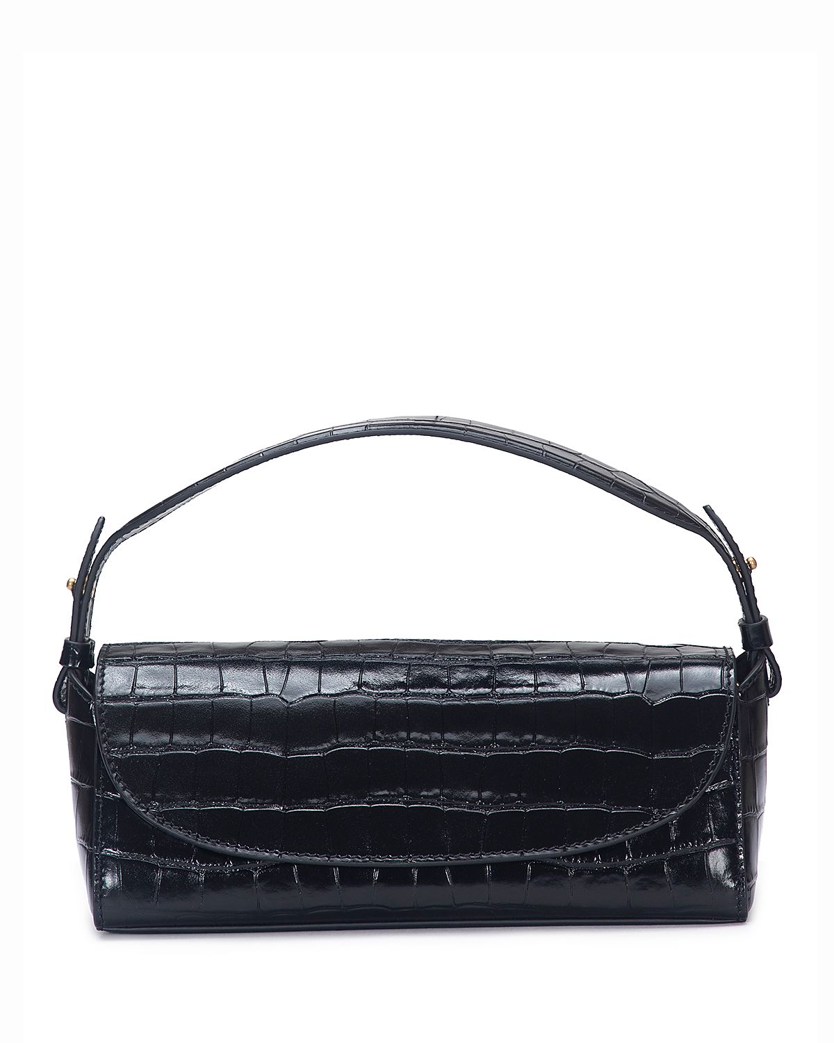 Vince Sabrina Croc-Embossed Leather Mini Top-Handle Bag