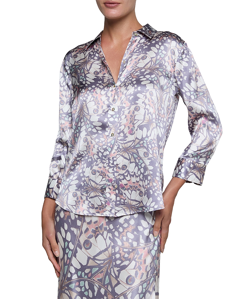 L'agence Dani Butterfly 3/4 Sleeve Blouse