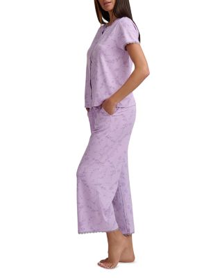 Short Sleeve Cropped Pajama Set