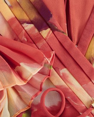 Abigail Pleated Print Maxi Dress