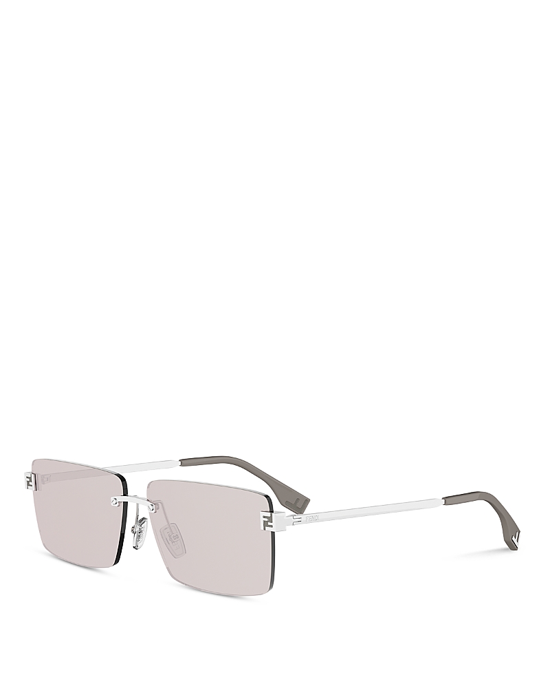 Fendi Sky Rectangular Sunglasses, 60mm