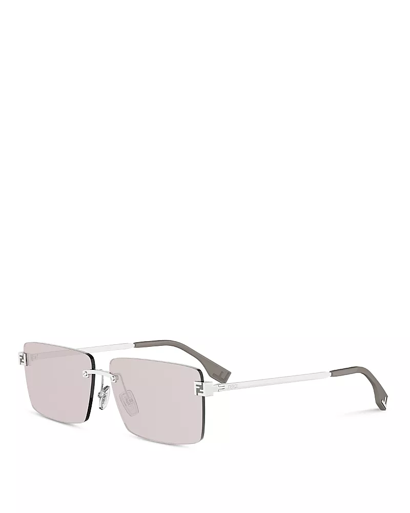 Fendi Sky Rectangular Sunglasses, 60mm