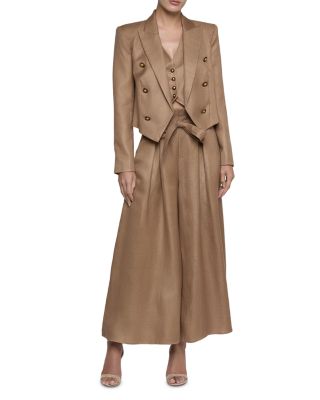 Lowen Paper Bag Waist Crop Pants