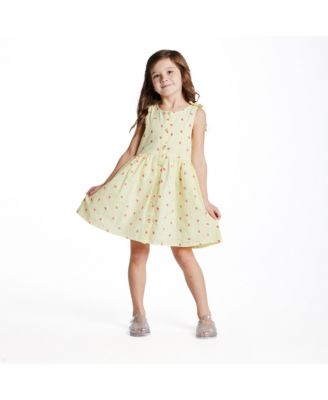 Girls' Button Front Dress - Little Kid