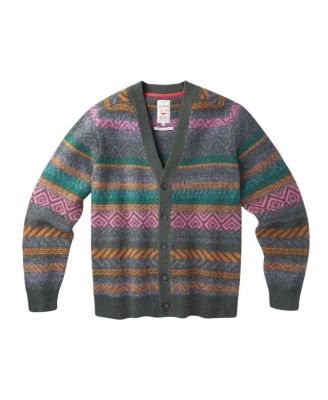  Fair Isle Wool Cardigan