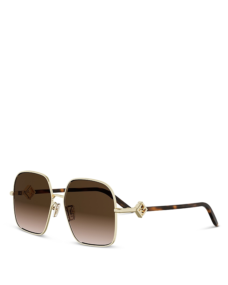 Fendi Ff Diamonds Square Sunglasses, 58mm