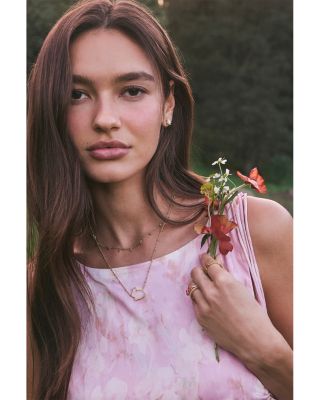 Bunny Pendant Necklace, 19"