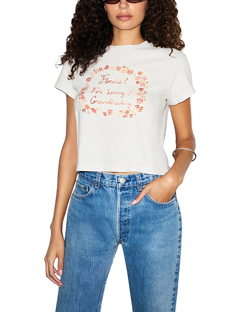 Re/Done 1950's Florals Boxy Tee