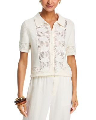 Rosemund Short Sleeve Collared Cardigan