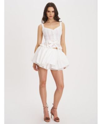  Aliya Cotton Poplin Button Up Sleeveless Top