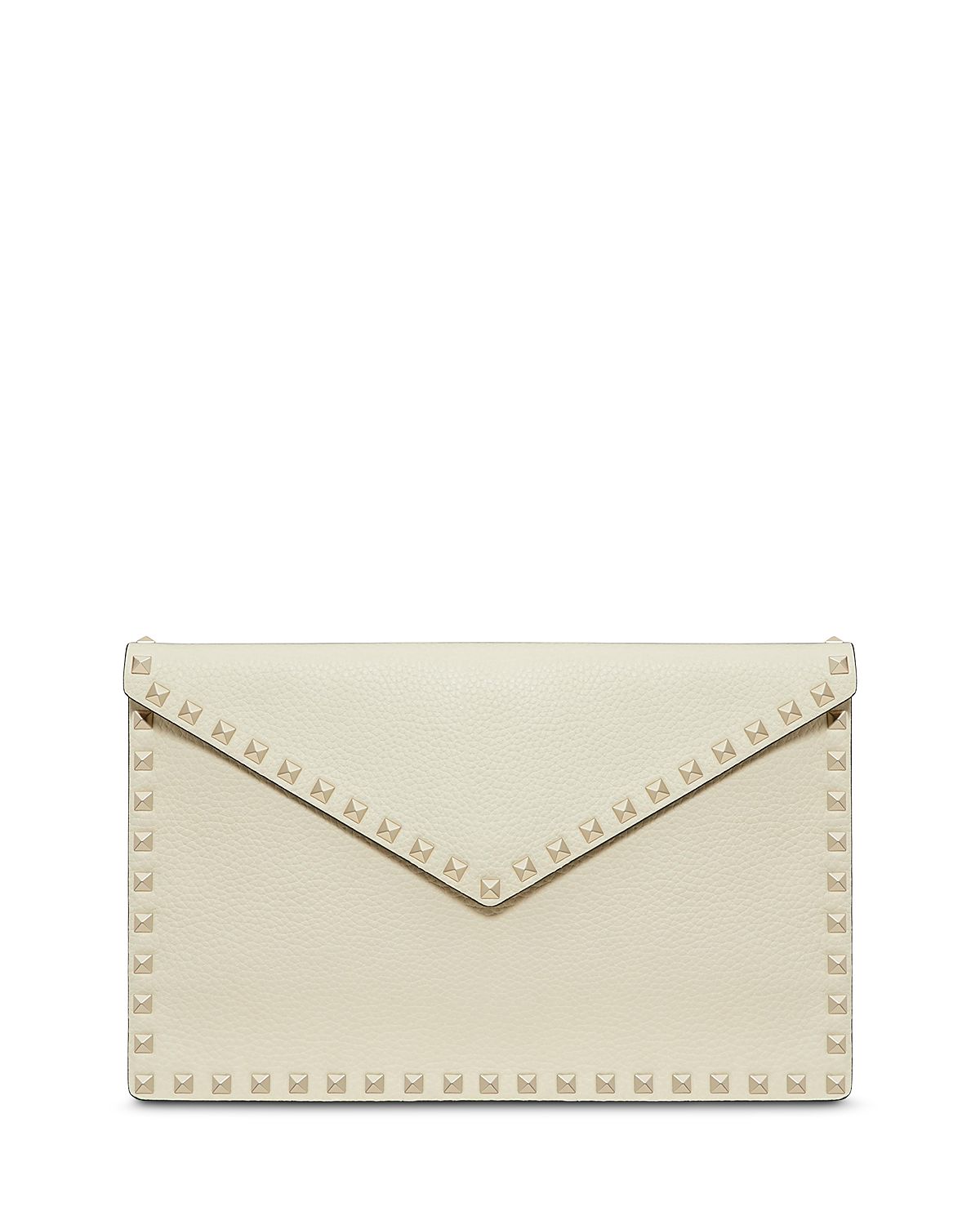 Valentino Garavani Large Studded Leather Flat Pouchette