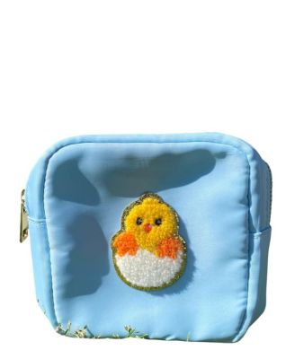 Girls' Nylon Pouch with Easter Patches, Small