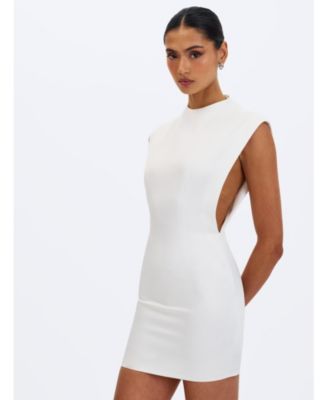 Raegan Jacquard Ruched Mini Dress