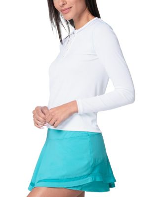  Henley Long Sleeve Top