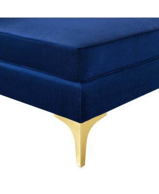  Triumph Channel Tufted Performance Velvet Sectional Sofa Corner Chair