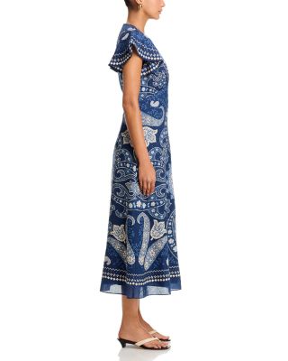 sea dresses LONG FLUID BLUE DRESS main image 1