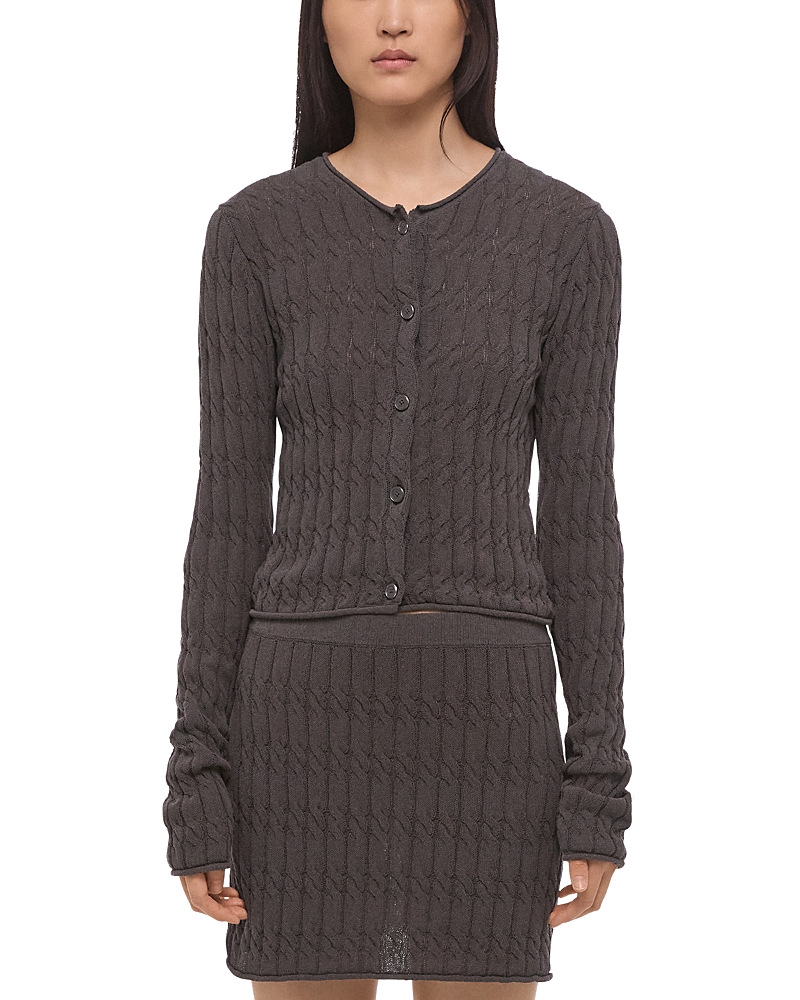 Helmut Lang Cable Crop Cardigan