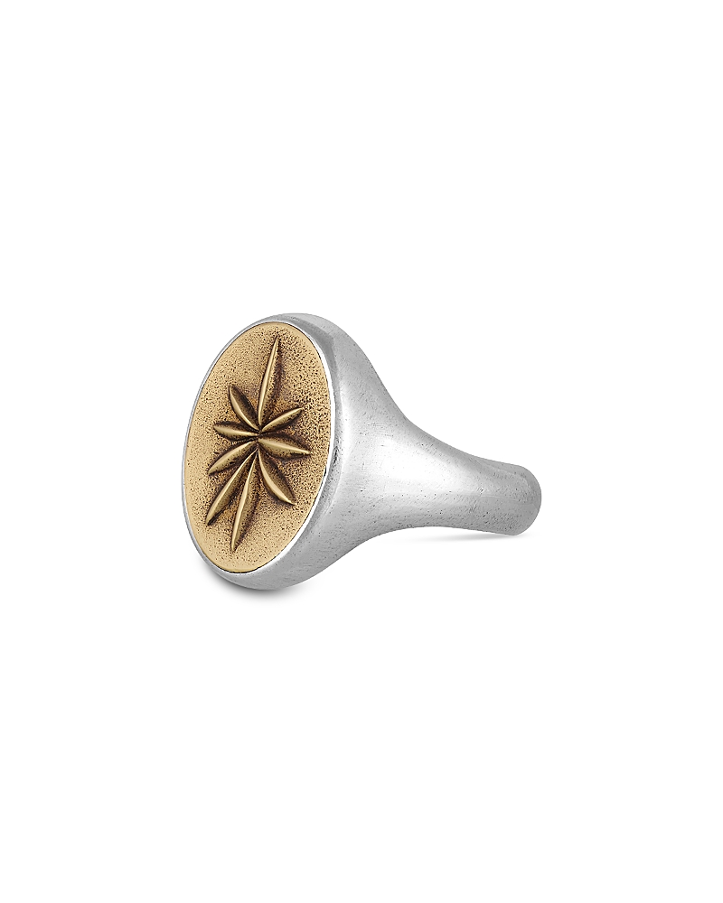 John Varvatos Men's Brass & Sterling Silver Distressed Artisan Star Ring
