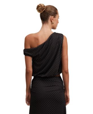  Women's Mila Tipped Shoulder Drape Top