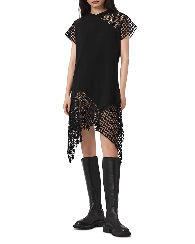 Allsaints Zala Spliced Tee Dress