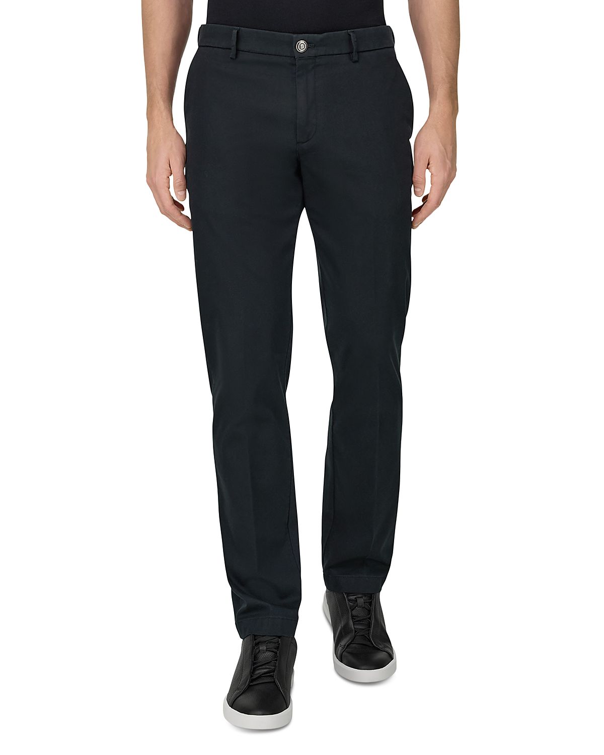 Boggi Milano Panama Regular Fit Stretch Cotton Trousers