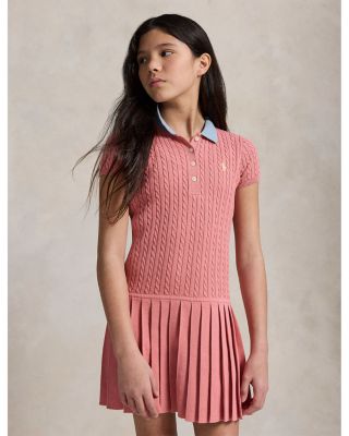 Girls' Mini Cable Sweater Dress - Big Kid
