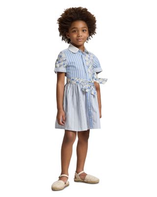 Girls' Cotton Poplin Fun Shirtdress - Little Kid