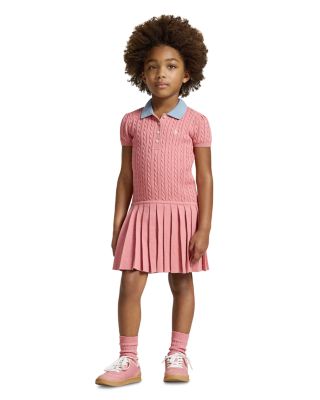 Girls' Mini Cable Cotton Sweater Dress - Little Kid