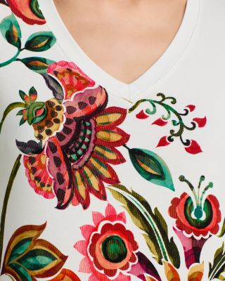 The Janie Favorite V Neck Elbow Sleeve Tee