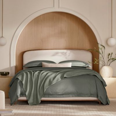 Percale Hemmed Duvet Set, Full/Queen