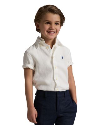 Boys' Linen Short Sleeve Shirt - Little Kid
