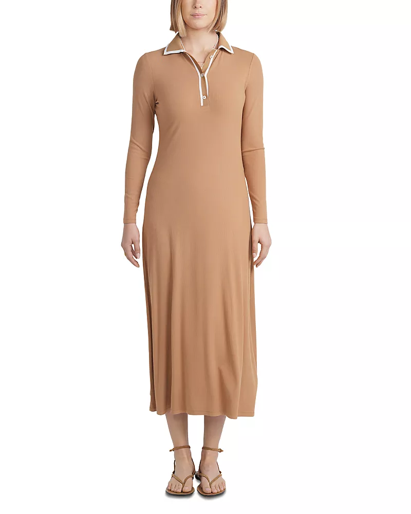 Point Polo Maxi Dress