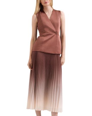 Solana Brown Ombr&eacute; Tux Midaxi Dress