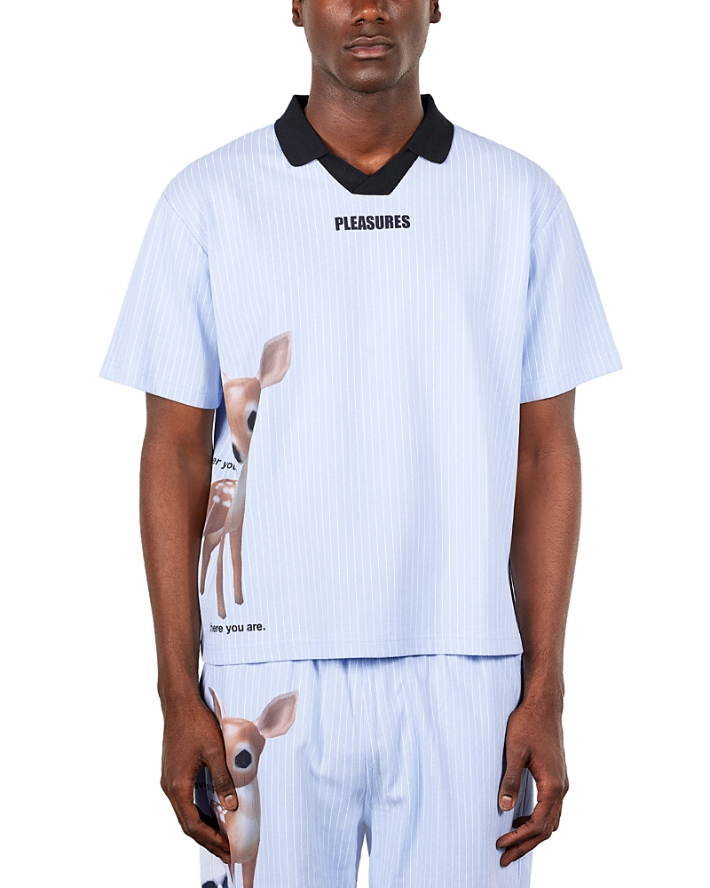 Pleasures Relaxed Fit Wherever You Go Graphic Polo Shirt